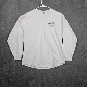 Dolphin Quest Large Hawaii Long Sleeve Spirit Football Jersey White